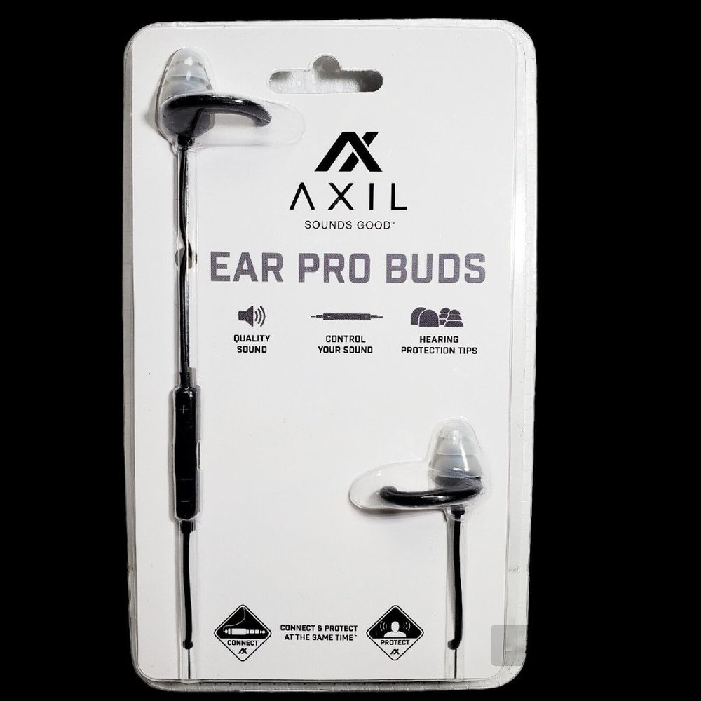AXIL EAR PRO BUDS Hearing Protection Shooting Earbuds, Sound Control, Wired, NEW